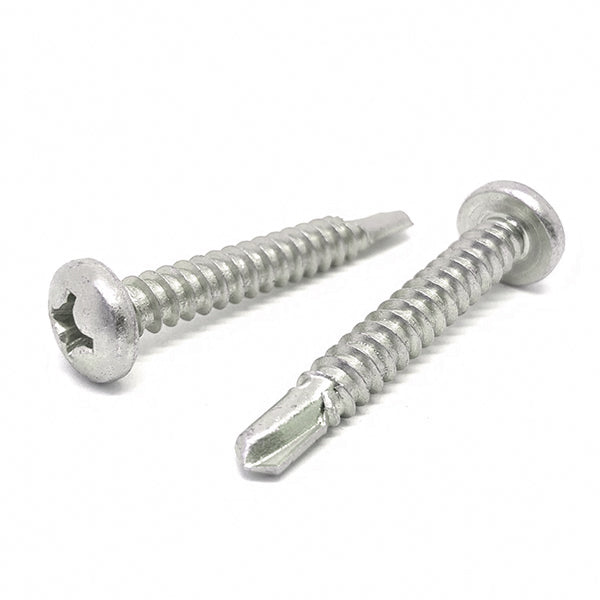 #10x1-1/4" Stainless Steel Phillips Pan Head #3 Point Self Drilling Screws