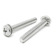 #10-32x1/4" 410 Stainless Steel Internal Tooth Sems Phillips Pan Head Machine Screws