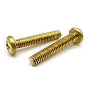 #8-32x1" Brass Phillips Pan Head Machine Screws