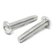 #10-32x1/2" 410 Stainless Steel Phillips Pan Head Type F Thread Cutting Screws