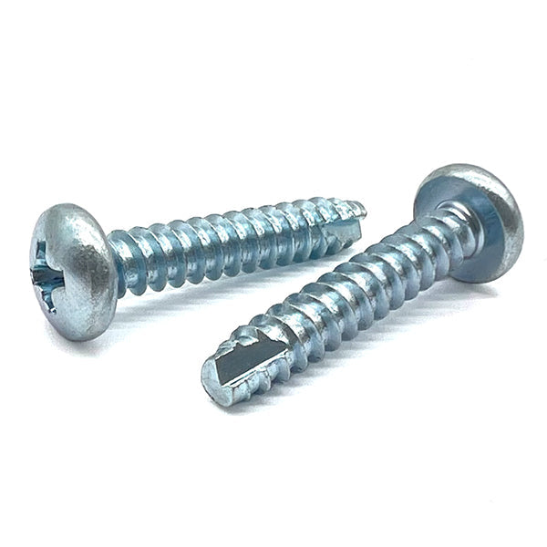 #6-20x1/2" Phillips Pan Head Type BT Thread Cutting Screws Zinc Clear