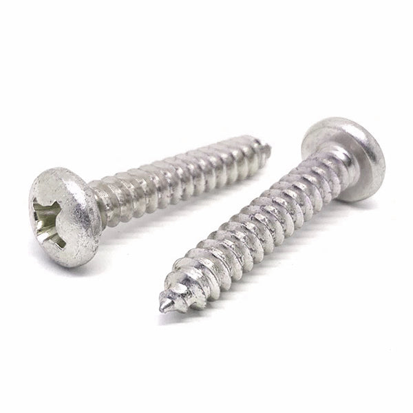 #6x1/2" Stainless Steel Phillips Pan Head Type A Self Tapping Screws