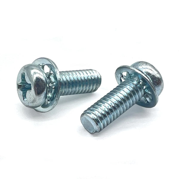 #10-24x3/4" Internal Tooth Sems Phillips Pan Head Machine Screws Zinc