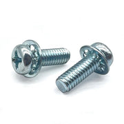 #8-32x1" Internal Tooth Sems Phillips Pan Head Machine Screws Zinc
