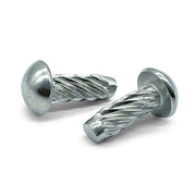 #4x1/4" Metallic Round Head Type U Drive Screws Zinc Clear