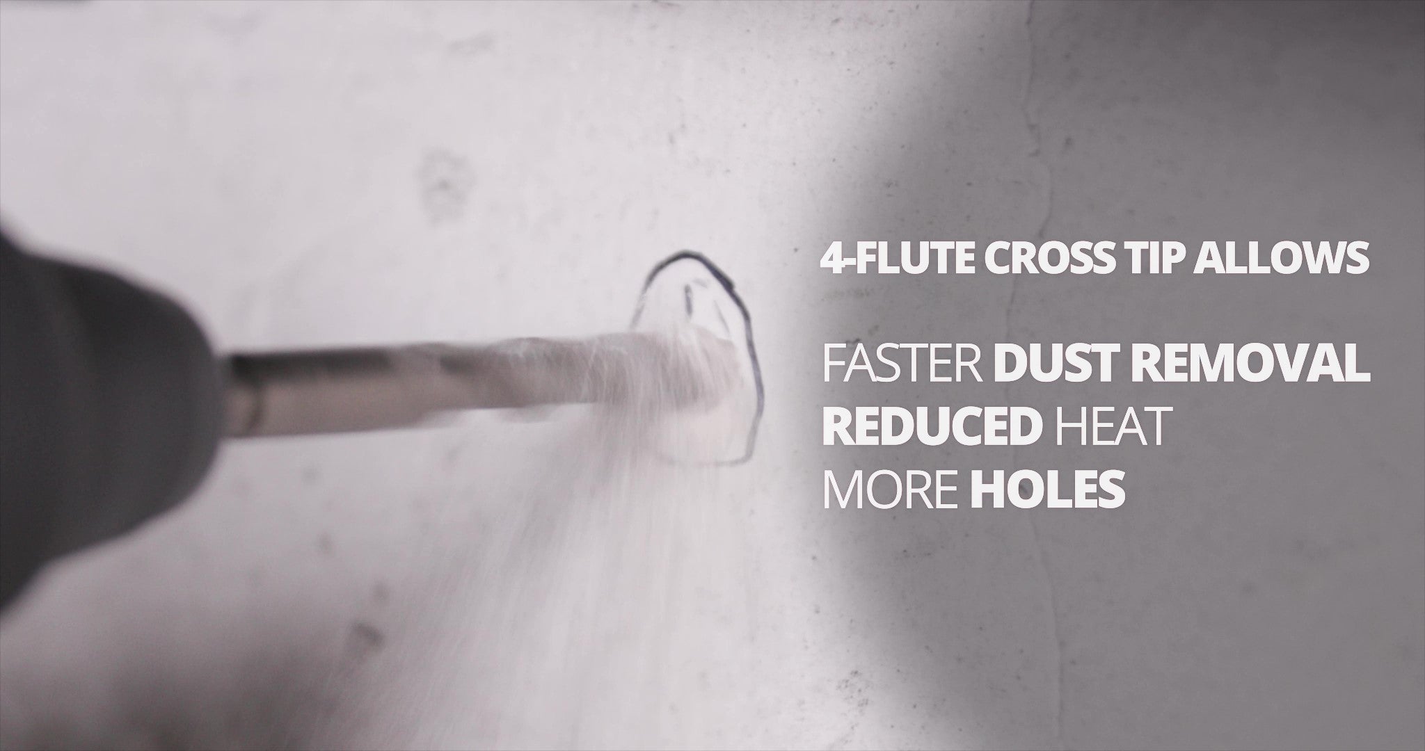 1" x 10" SDS-Plus 4-Flute Cross Tip Hammer Bit Drill Bit