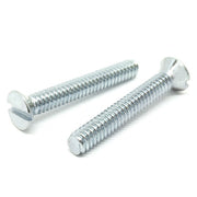 1/4-20x3/4" Slotted Flat Head Machine Screws Steel Zinc