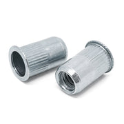 #6-32 (.020-.080) Aluminum Small Flange Knurled Body Rivet Nut