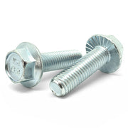 M8-1.25x40 Class 8.8 Hex Serrated Flange Bolts Zinc Clear