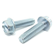 #6-32x3/8" Slotted Hex Washer Head Type F Thread Cutting Screws Zinc