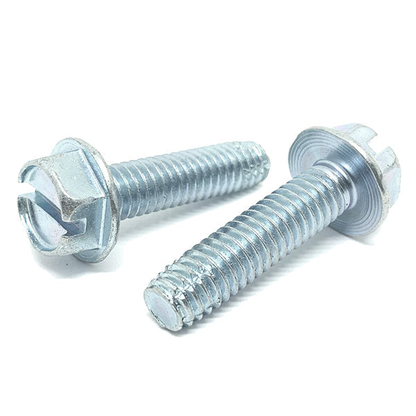 #10-24x5/8"   Slotted Hex Washer Head Type F Thread Cutting Screws Zinc