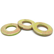 5/16" SAE Grade 8 Flat Washers Zinc Yellow (USA Made)