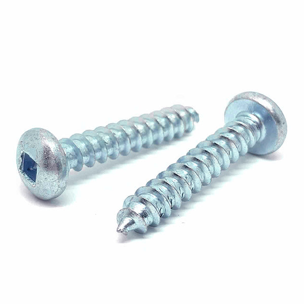 #8x1/2" Square Pan Head Type AB Self Tapping Sheet Metal Screws Zinc