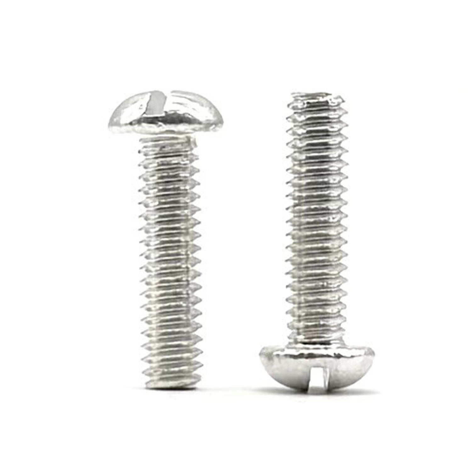 #10-24x3/8" Aluminum Slotted Round Head Machine Screw