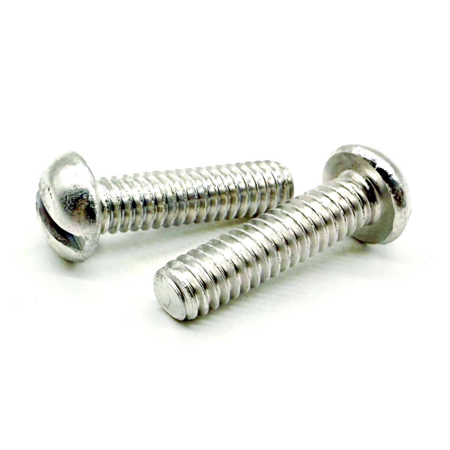 #10-32x3/8" Aluminum Slotted Round Head Machine Screw