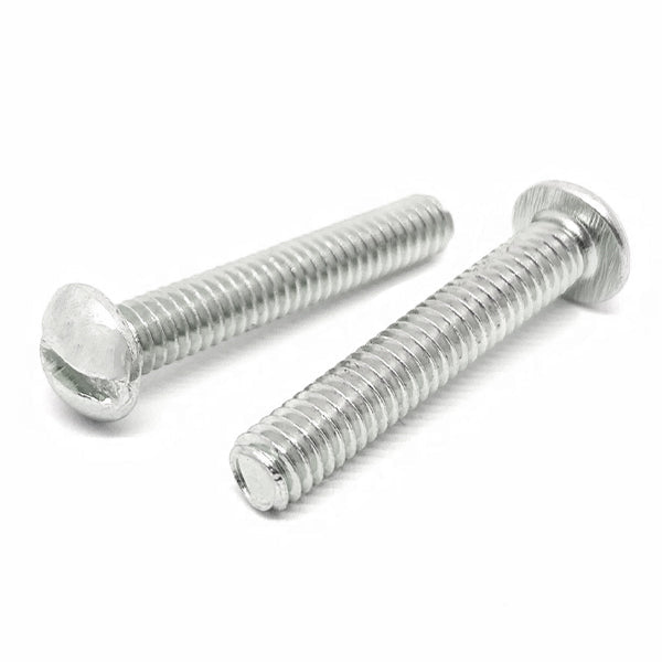 #10-24x1/2" Stainless Steel Slotted Round Head Machine Screws Steel