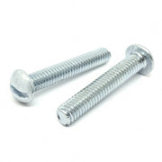 5/16-18X1-3/4" Slotted Round Head Machine Screws Steel Zinc