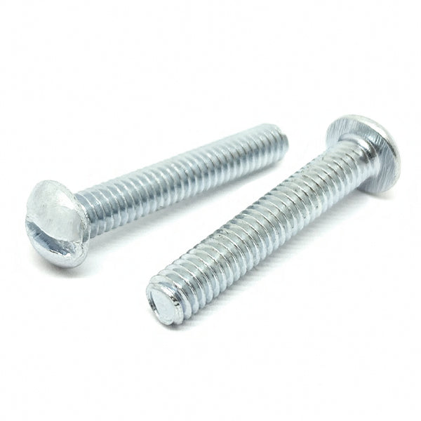 #8-32x3/4" Slotted Round Head Machine Screws Steel Zinc