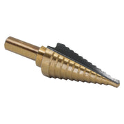 #4 HSS Black & Gold Step Drill Bit (3/16" - 7/8" by 1/16")
