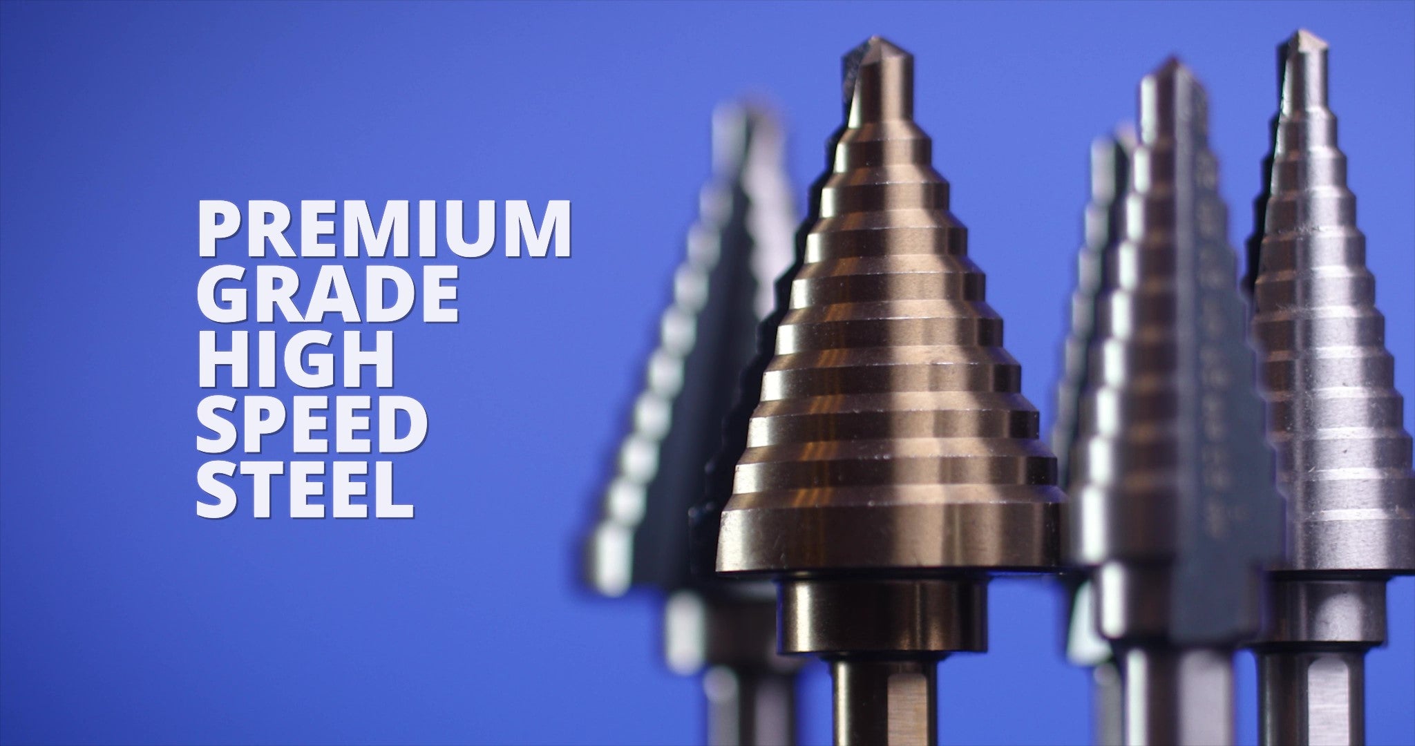 #1 HSS Step Drill Bit (1/8"- 1/2 by 1/32")