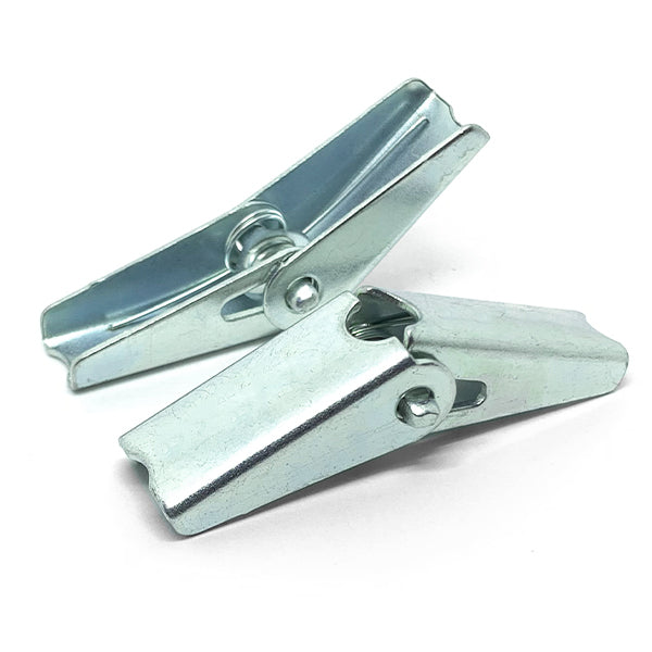 #6-32 Spring Wing Toggle Nuts Steel Zinc Clear