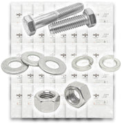 1/2"-20 Fine 18-8 Stainless Steel Hex Cap Screws, Nuts, & Washers - 496 PCS
