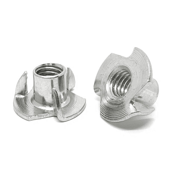 5/16"-18x7/16" 18-8 Stainless Steel 4 Prong T Nuts