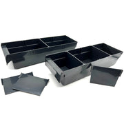 Plastic Bin Divider Tray for 12" Deep Bins, Black