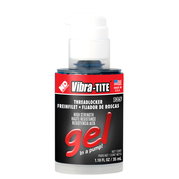 Vibra-Tite 135, High Strength Gel Threadlocker, 35ml Bottle with Pump