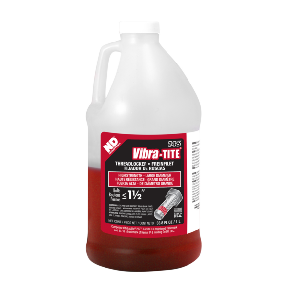 Vibra-Tite 146, High Strength Large Diameter Threadlocker, 1 Liter Jug