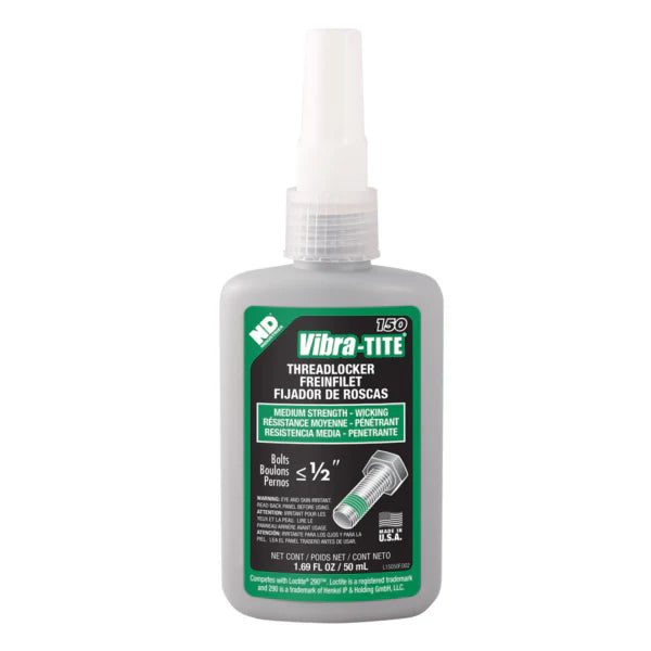 Vibra-Tite 150, Medium Strength - Wicking Grade Threadlocker, 50ml Bottle