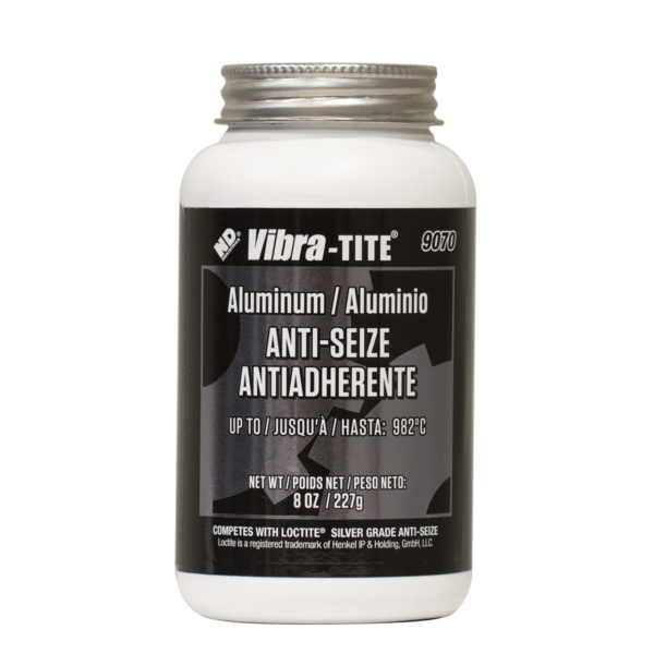 Vibra-Tite 9070, Aluminum Anti-Seize, 8oz Brush can
