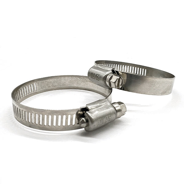 #20 Worm Gear Hose Clamp 304 Stainless w/ 5/16" Slotted Screw