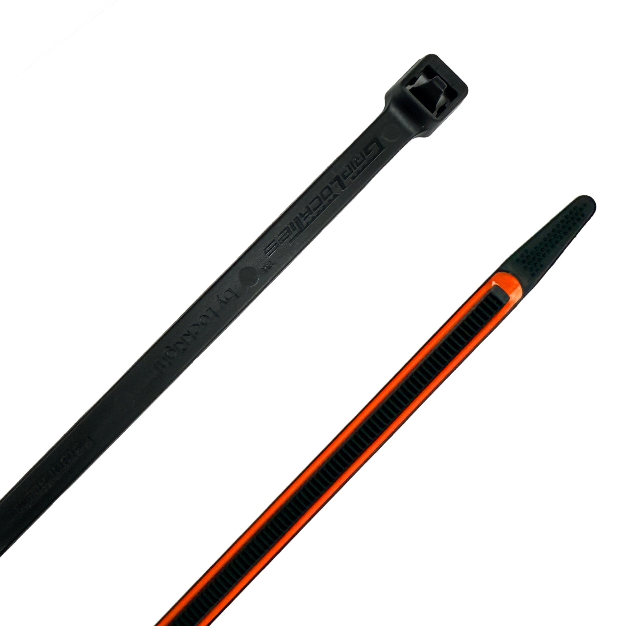 GripLockTies, Releasable 5" Black Nylon, Rubber Box of 48