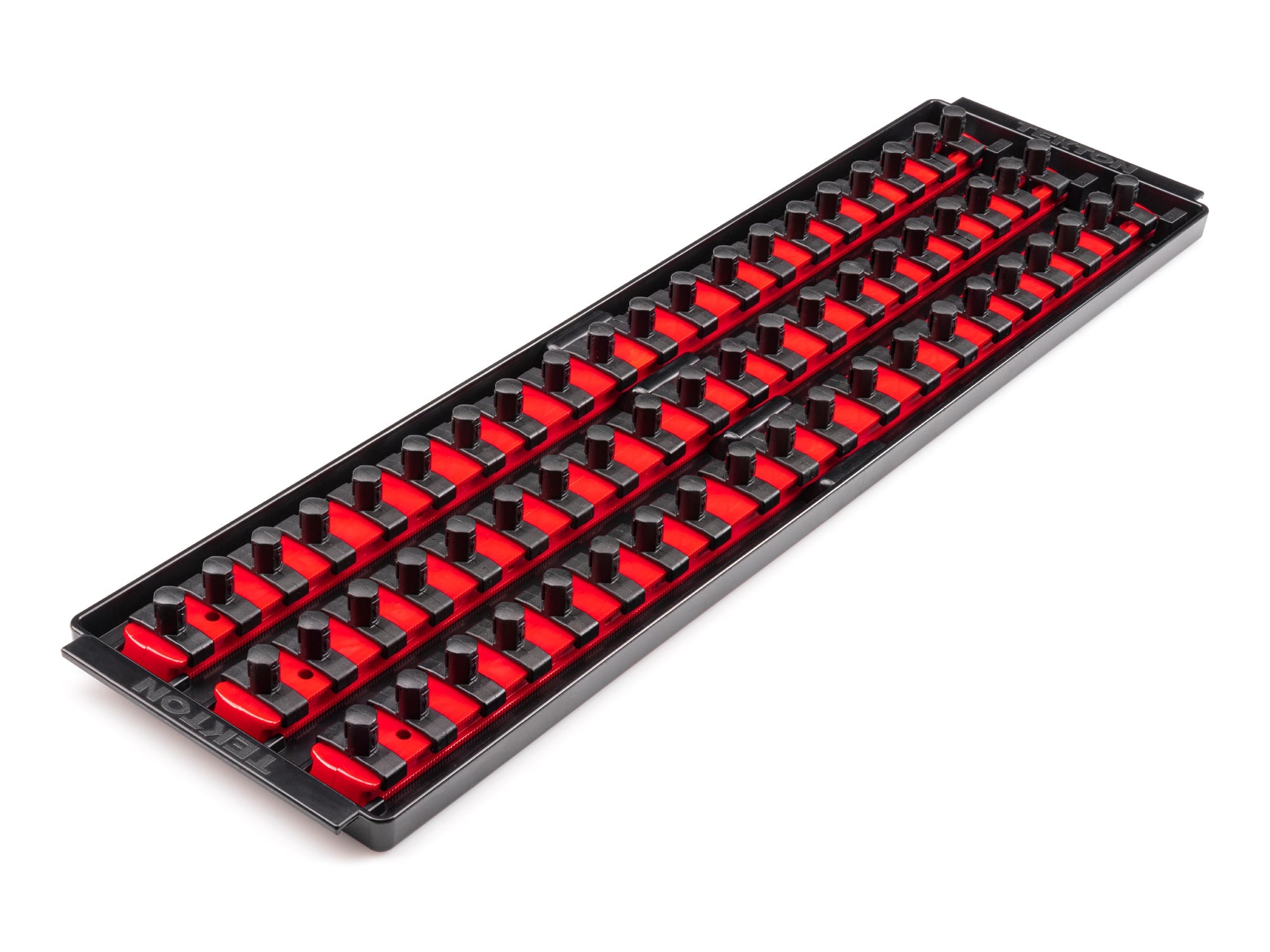 3/8 Inch Drive 3-Rail Socket Organizer Set, Red (60-Tool)