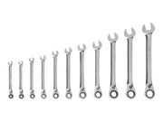 Reversible 12-Point Ratcheting Combination Wrench Set, 11-Piece (1/4-3/4 in.)