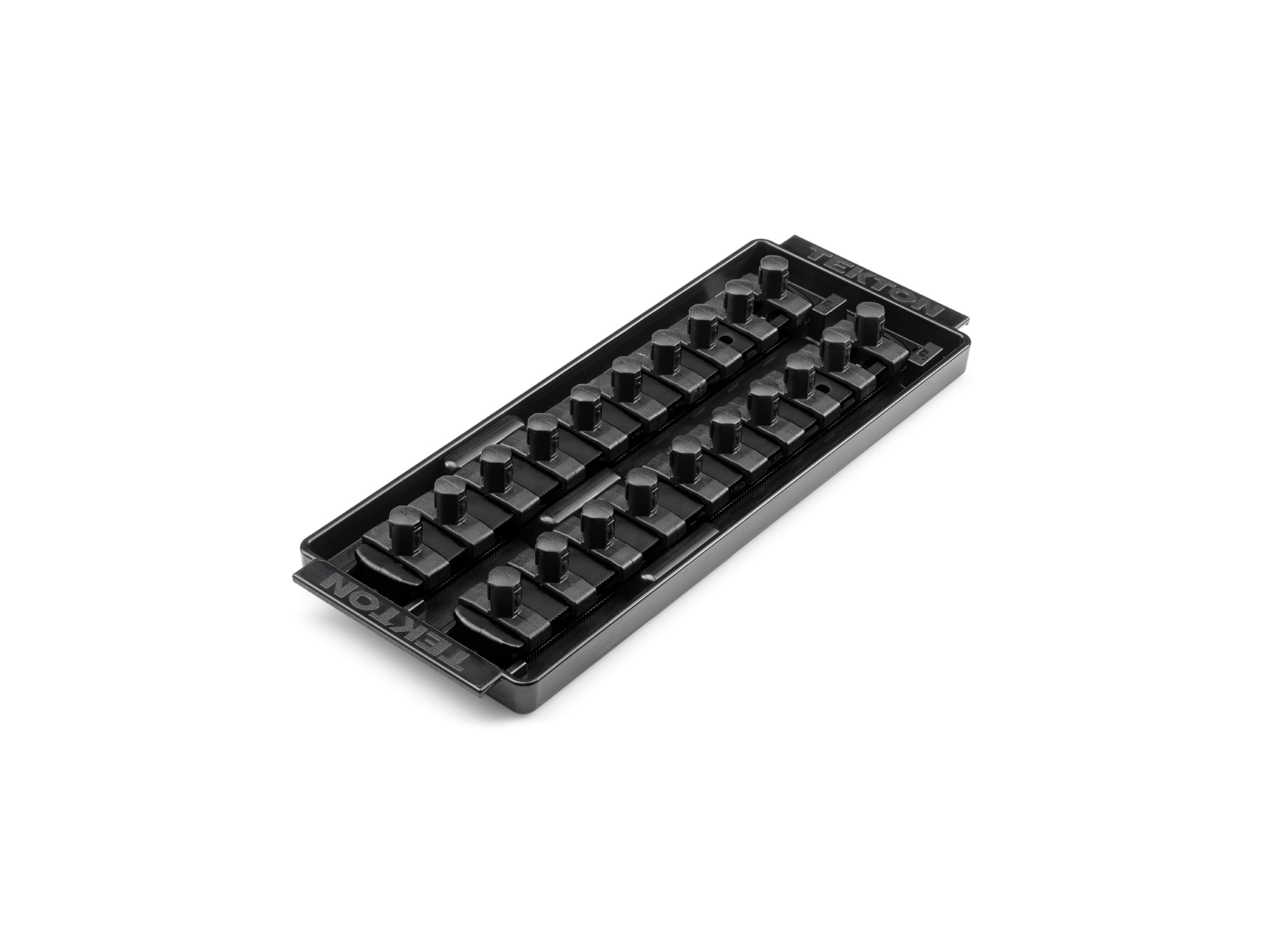 3/8 Inch Drive 2-Rail Socket Organizer Set, Black (20-Tool)
