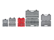 1/4, 3/8, 1/2 Inch Drive Standard and Long Bit Socket Set with Cases (248-Piece)