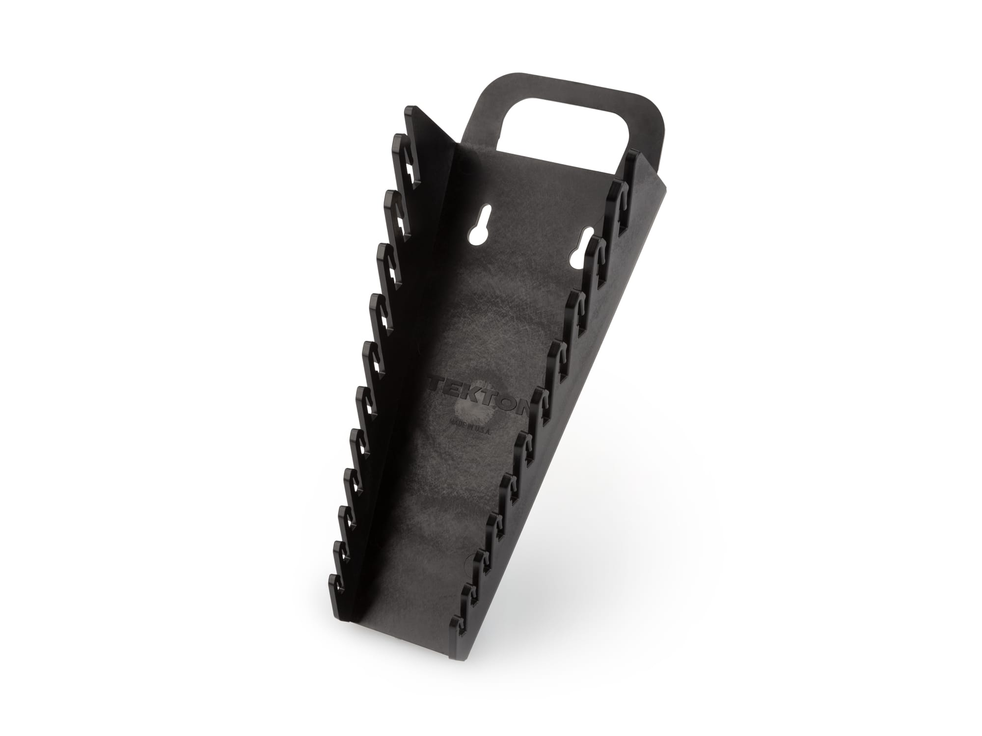 11-Tool Angle Head Wrench Holder (Black, 3/8-1 in.)
