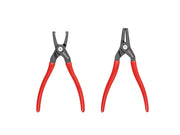9 Inch 90-Degree Internal and External Retaining Ring Pliers Set, 2-Piece (0.090 in. Tips)