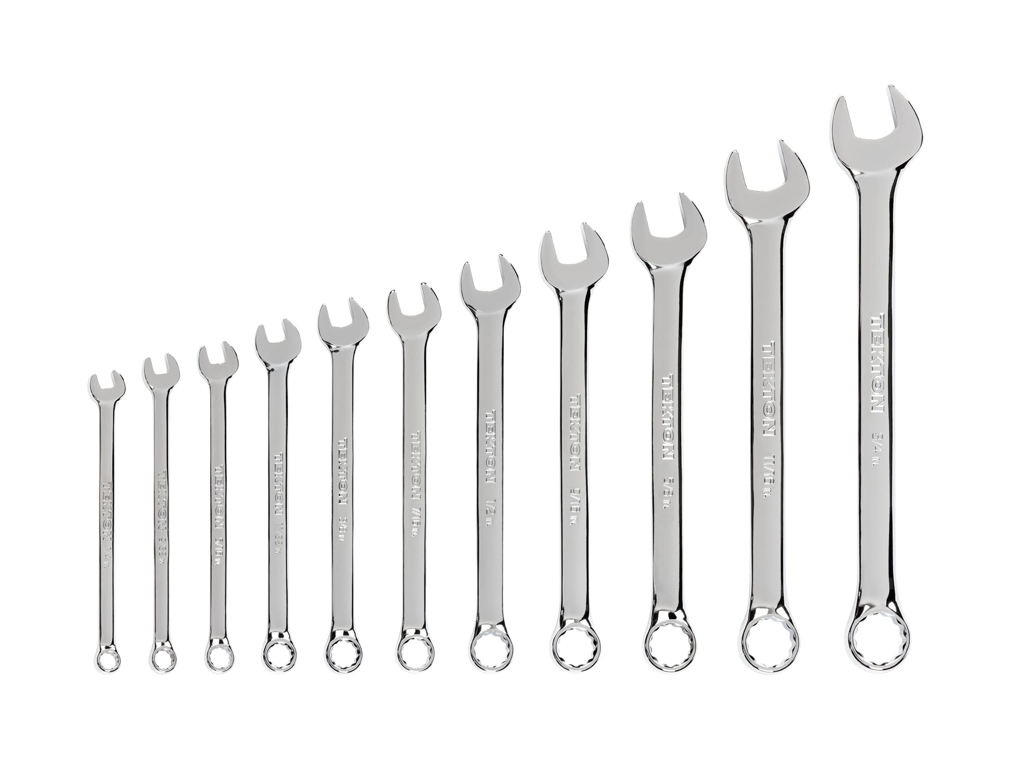 Combination Wrench Set, 11-Piece (1/4-3/4 in.)