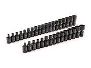 3/8 Inch Drive Shallow 6-Point Universal Joint Impact Socket Set, 34-Piece (1/4 - 1 in., 6 - 24 mm)