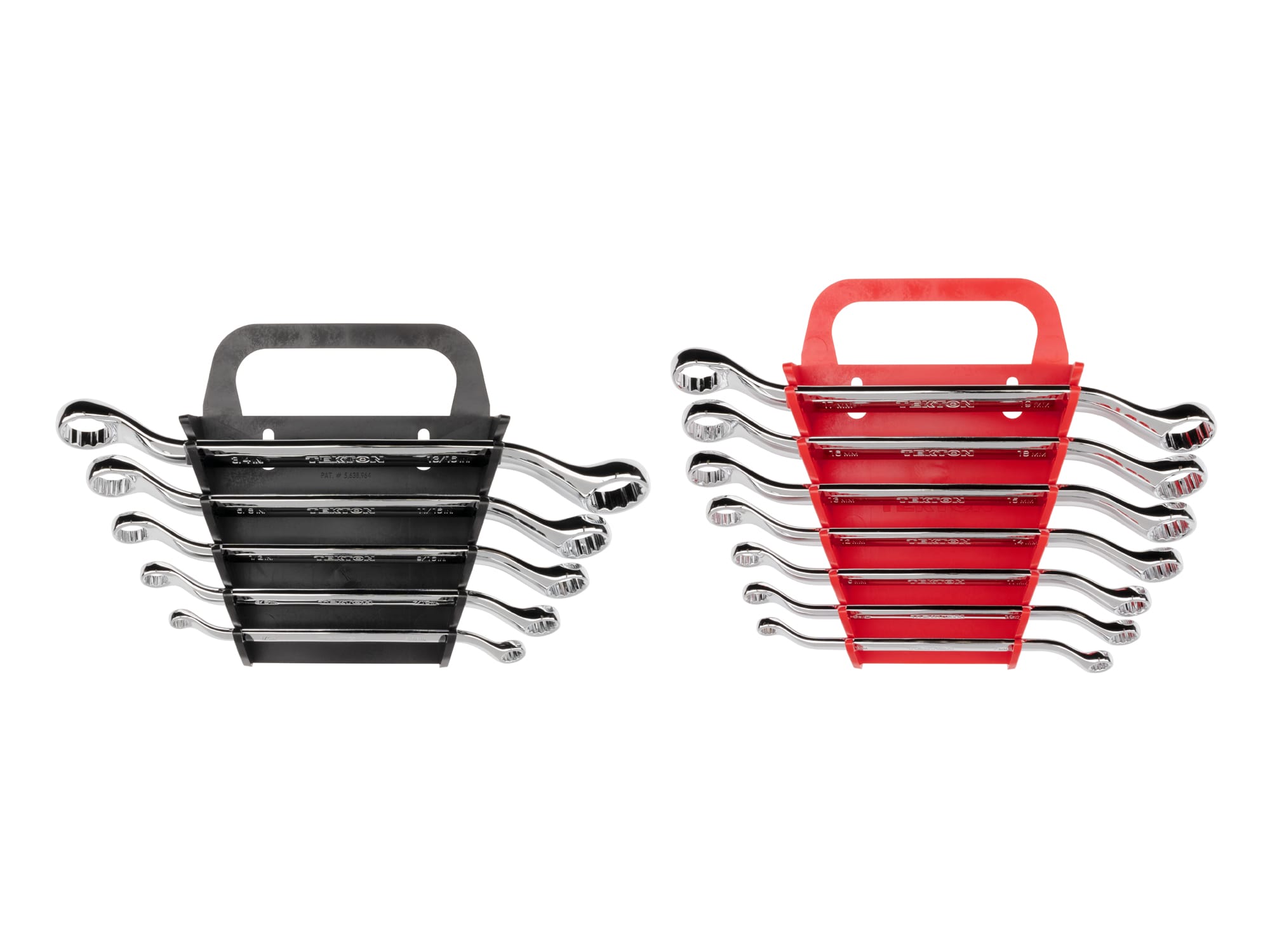 45-Degree Offset Box End Wrench Set with Holders, 12-Piece (1/4 - 13/16 in., 6 - 19 mm)