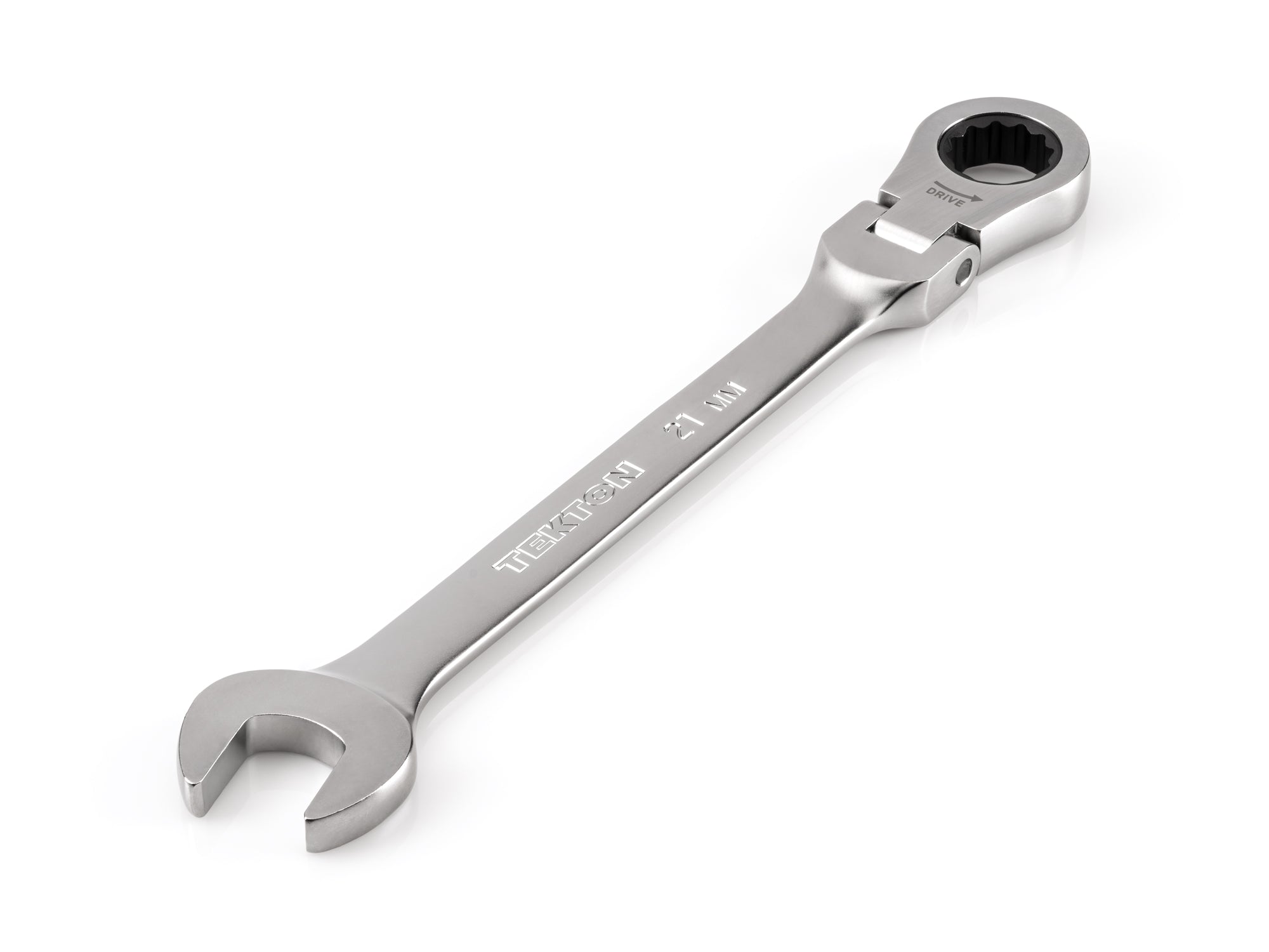 21 mm Flex Head 12-Point Ratcheting Combination Wrench