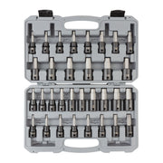 1/2 Inch Drive Hex and Torx Impact Bit Socket Set with Case, 32-Piece (1/4 - 3/4 in., 6 - 19 mm, T30 - T70)