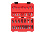 1/4, 3/8 Inch Drive Shallow 6-Point Universal Joint Socket Set with Case, 33-Piece (1/4 - 3/4 in., 6 - 19 mm)