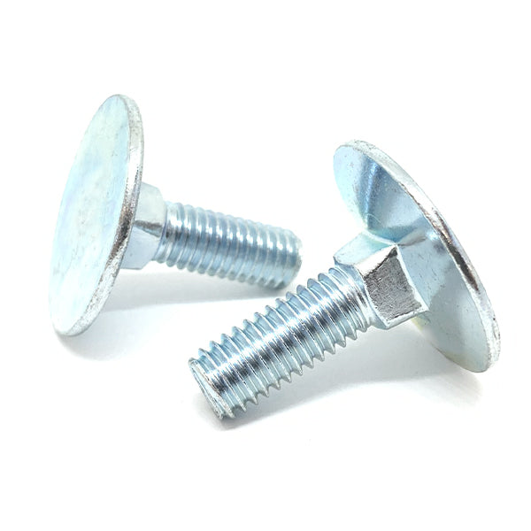 3/8-16x2-1/2"  Round Head Square Neck Elevator Bolts Zinc