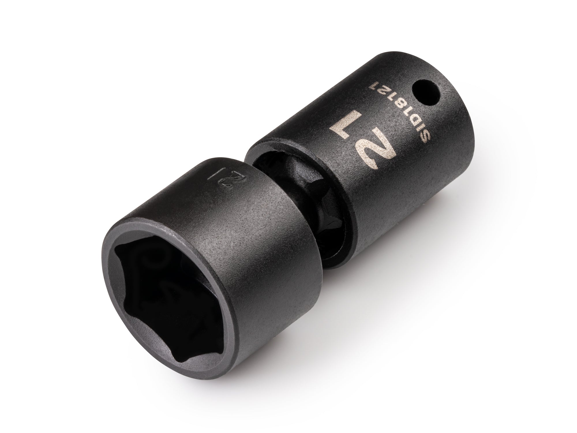 3/8 Inch Drive x 21 mm Shallow 6-Point Universal Joint Impact Socket