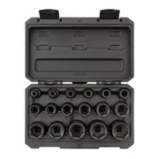 1/2 Inch Drive Shallow 6-Point Impact Socket Set with Case, 17-Piece (5/16 - 1-1/4 in.)