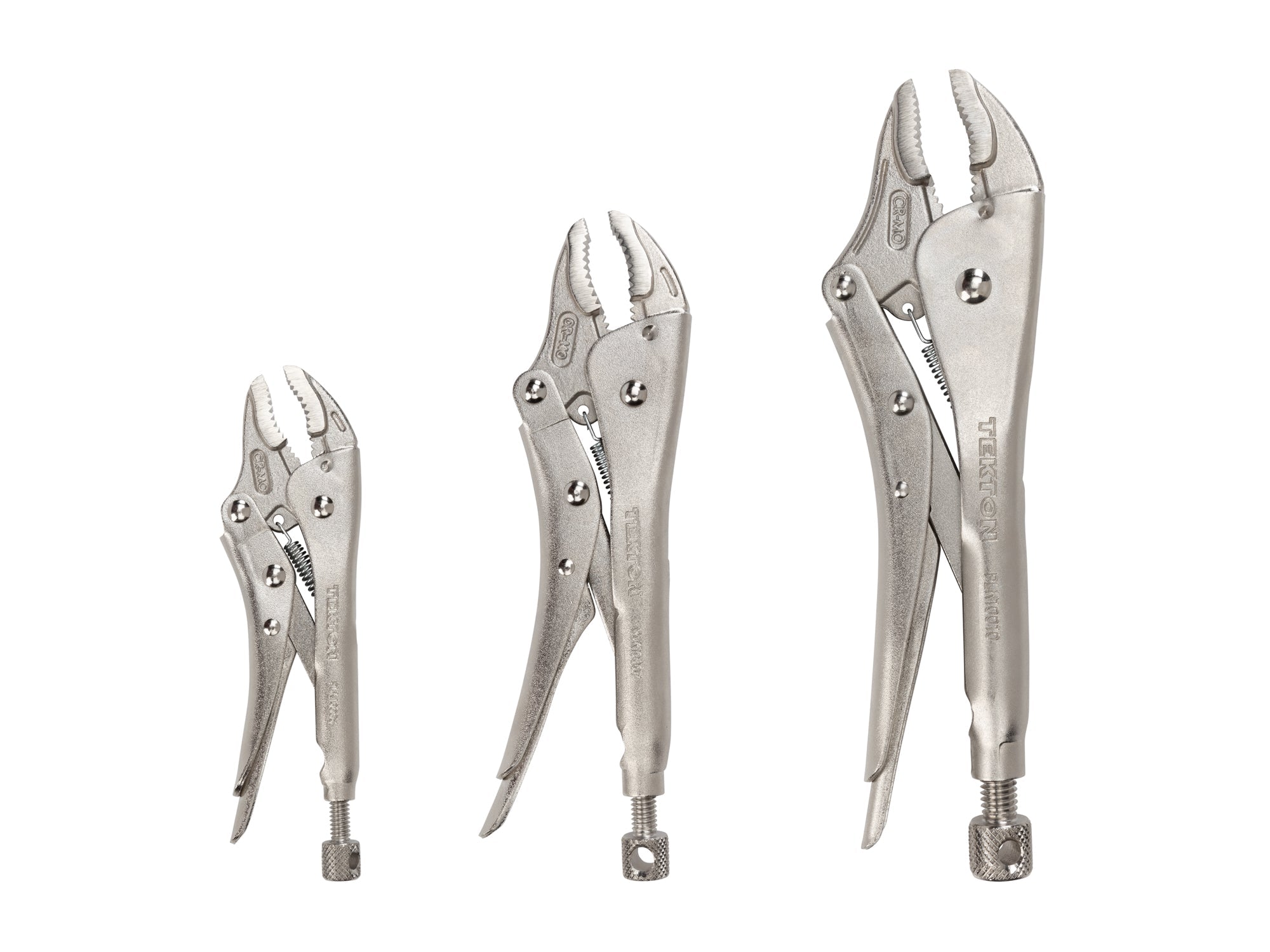 Curved Jaw Locking Pliers Set (3-Piece)